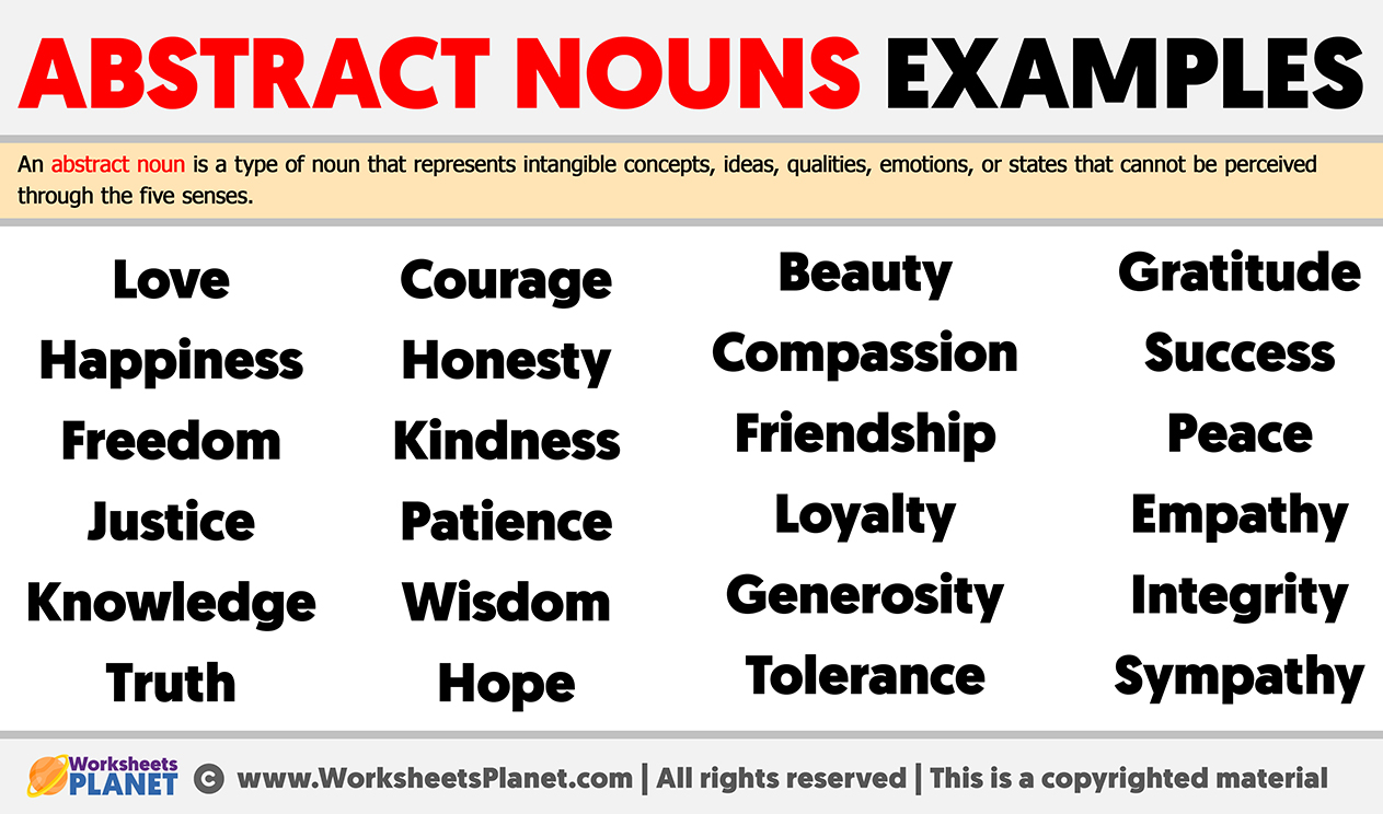 what is an abstract noun key examples and insights