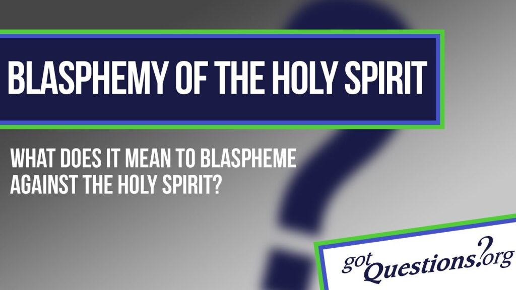 what is blasphemy against the holy spirit examples