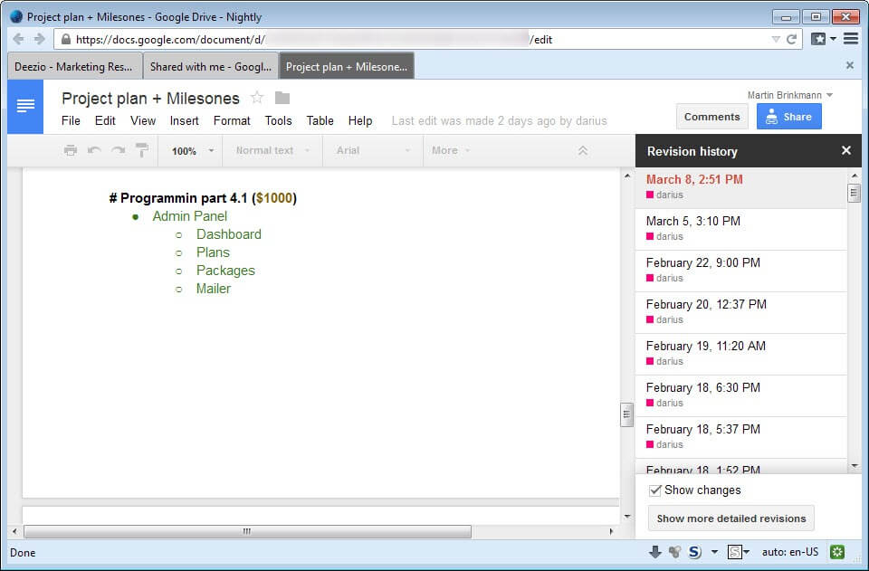 what is google docs features and benefits