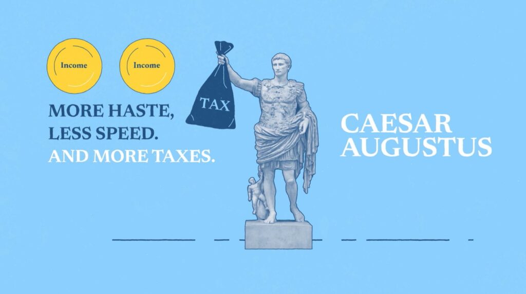 who invented taxes key figures and historical examples