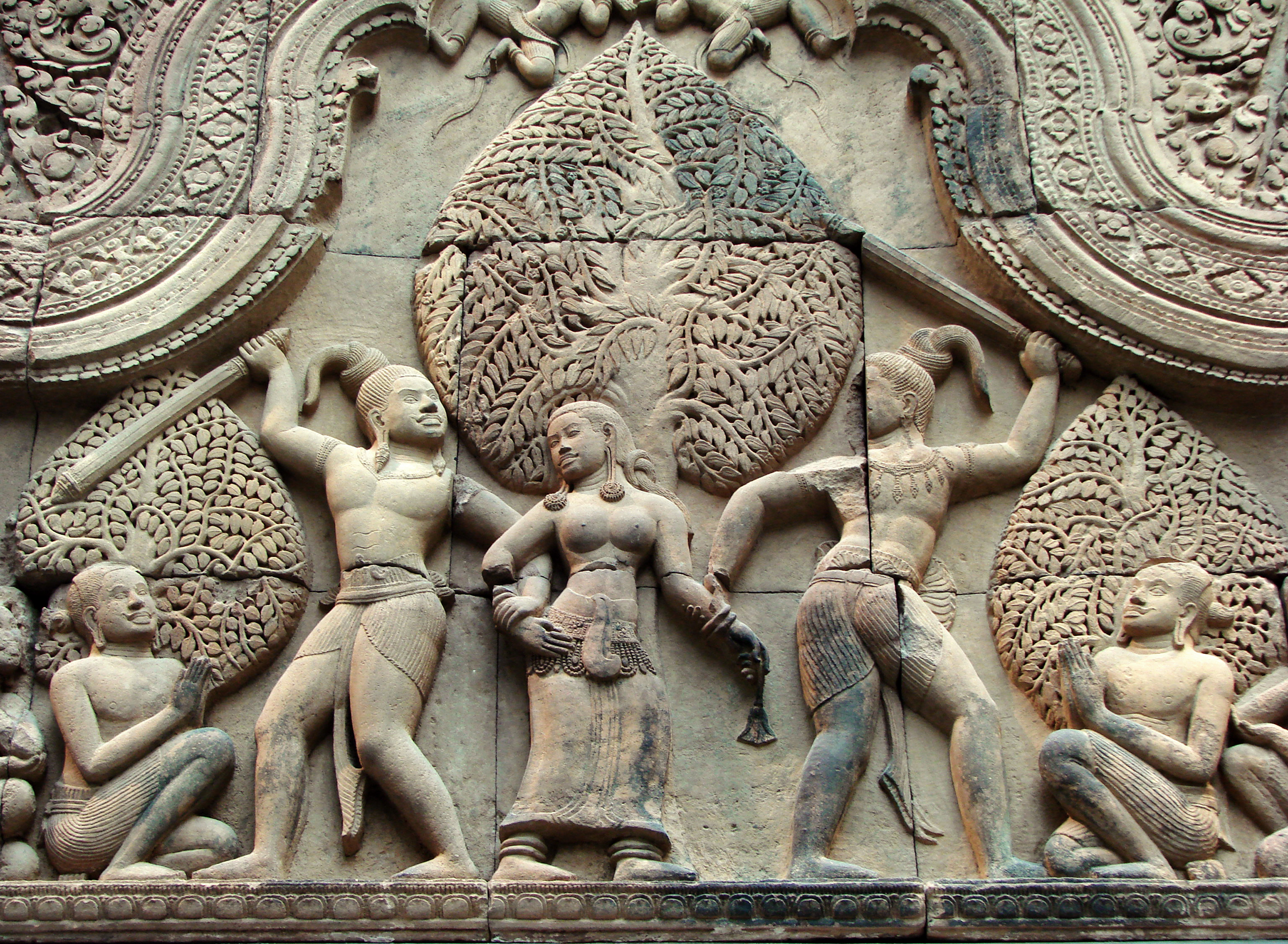 wood and stone carvings are examples of cultural heritage art