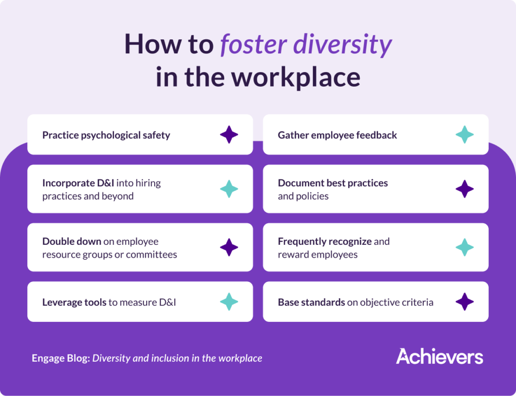 workplace diversity policy examples for success